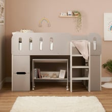 Folly Single Loft Bed with Mattress